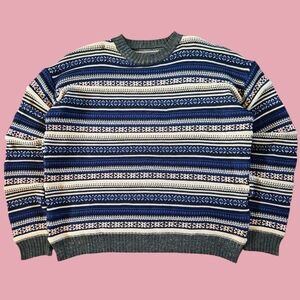 Vintage 3D Knit Sweater